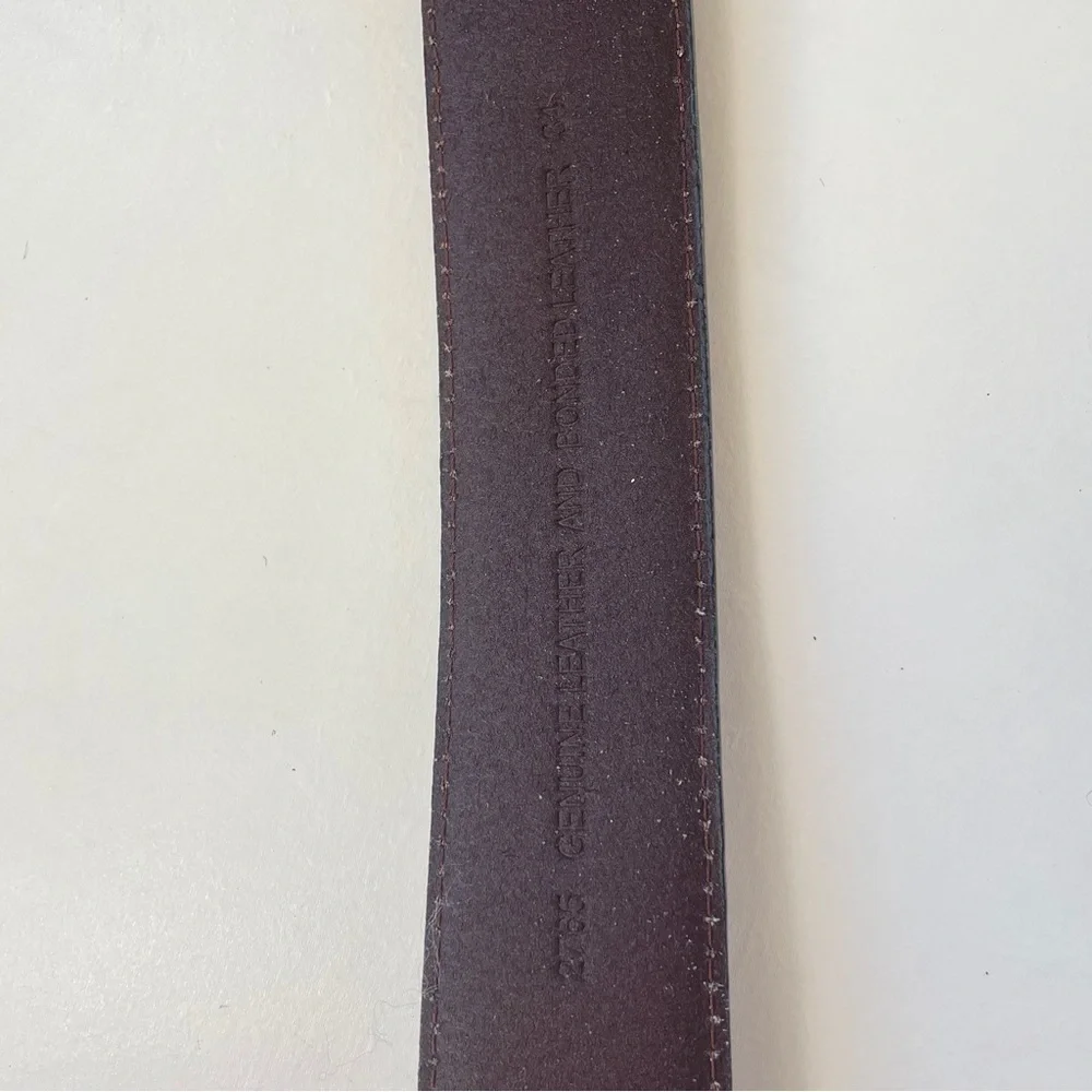 Blue Mountain NWOT Brown Leather Overlay Silver Concho Belt Western Small